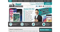 Desktop Screenshot of irepaircrackedscreens.com